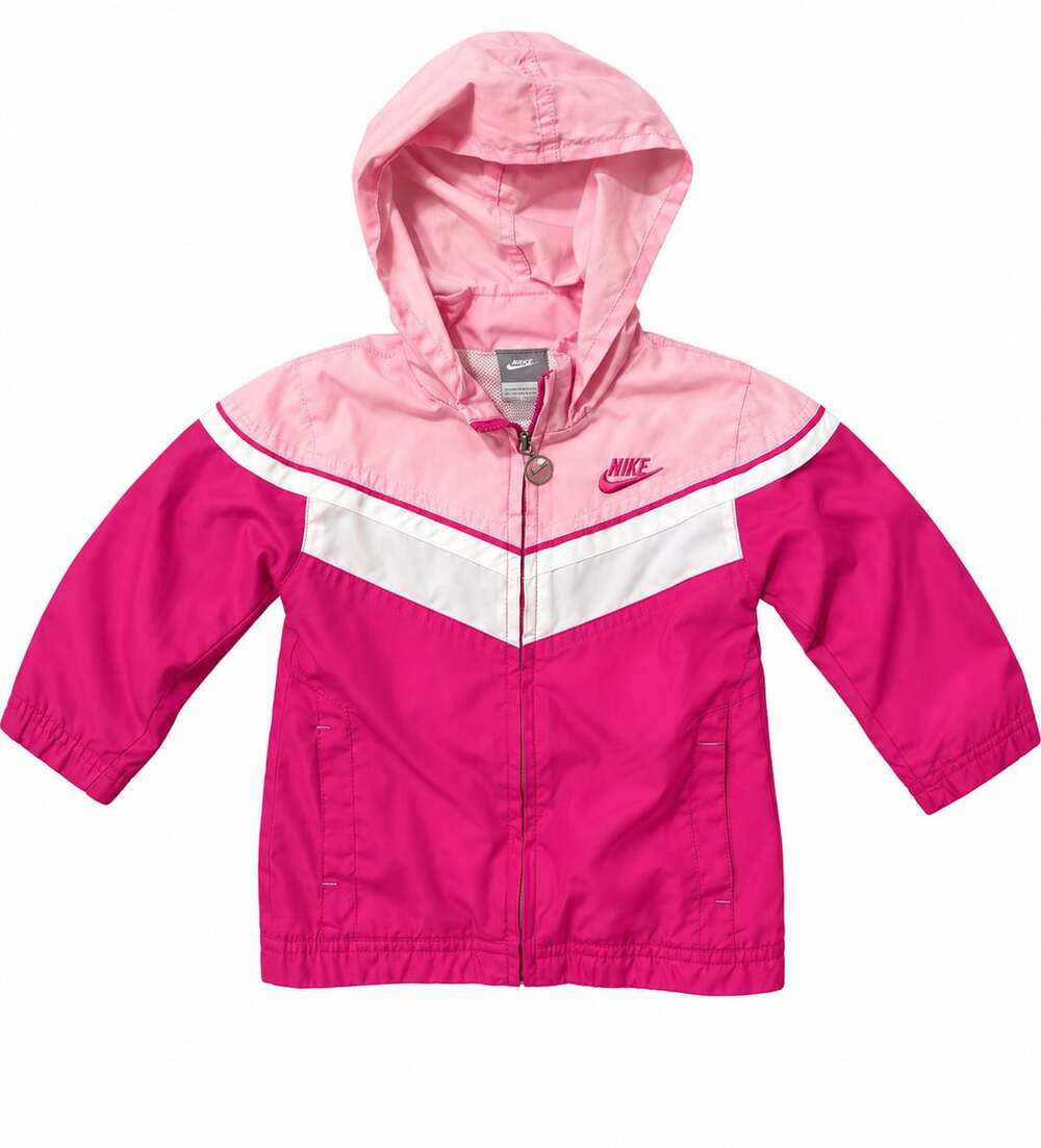 Nike Pink White Windrunner Jacket Girls Size 18M